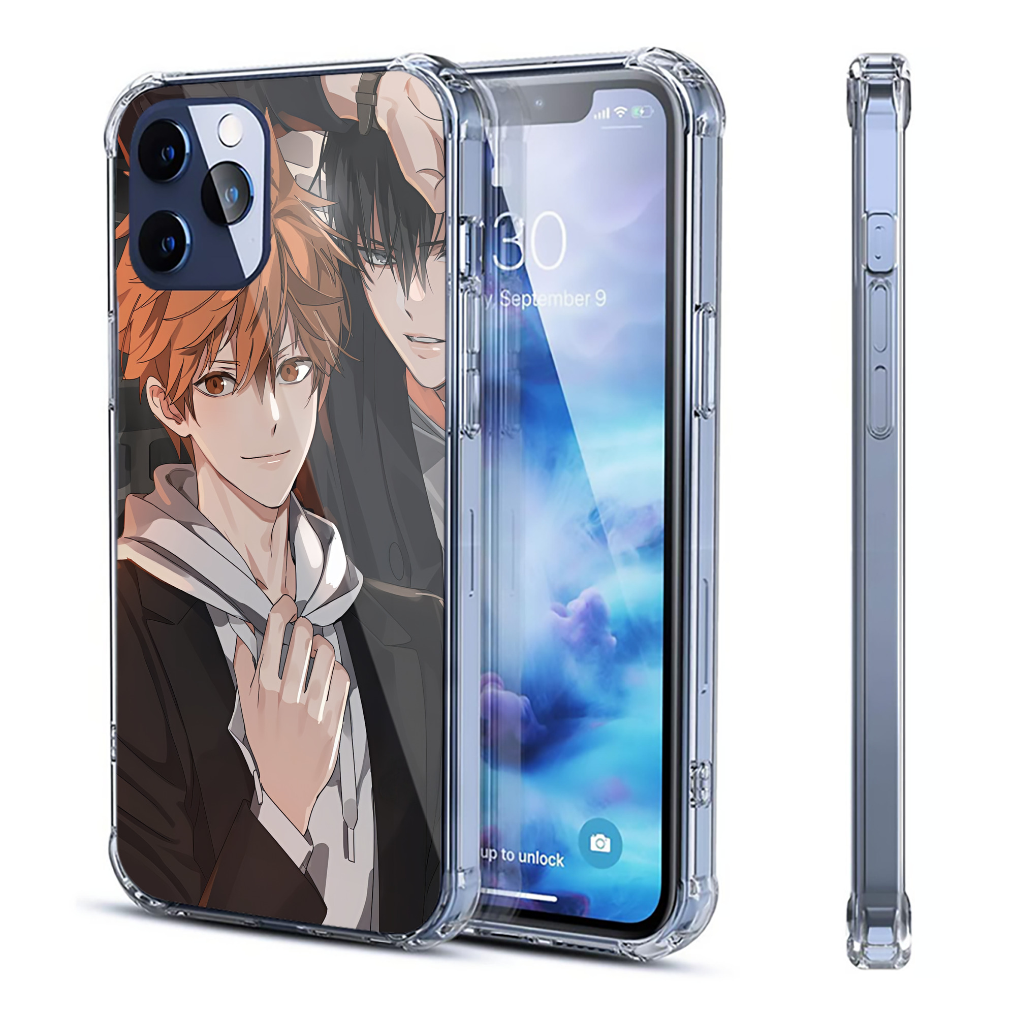 （画像用） ハイキュー!! Haikyu!! 【iPhone 12シリーズ対応】透明スマホケース（クリアソフトケース）